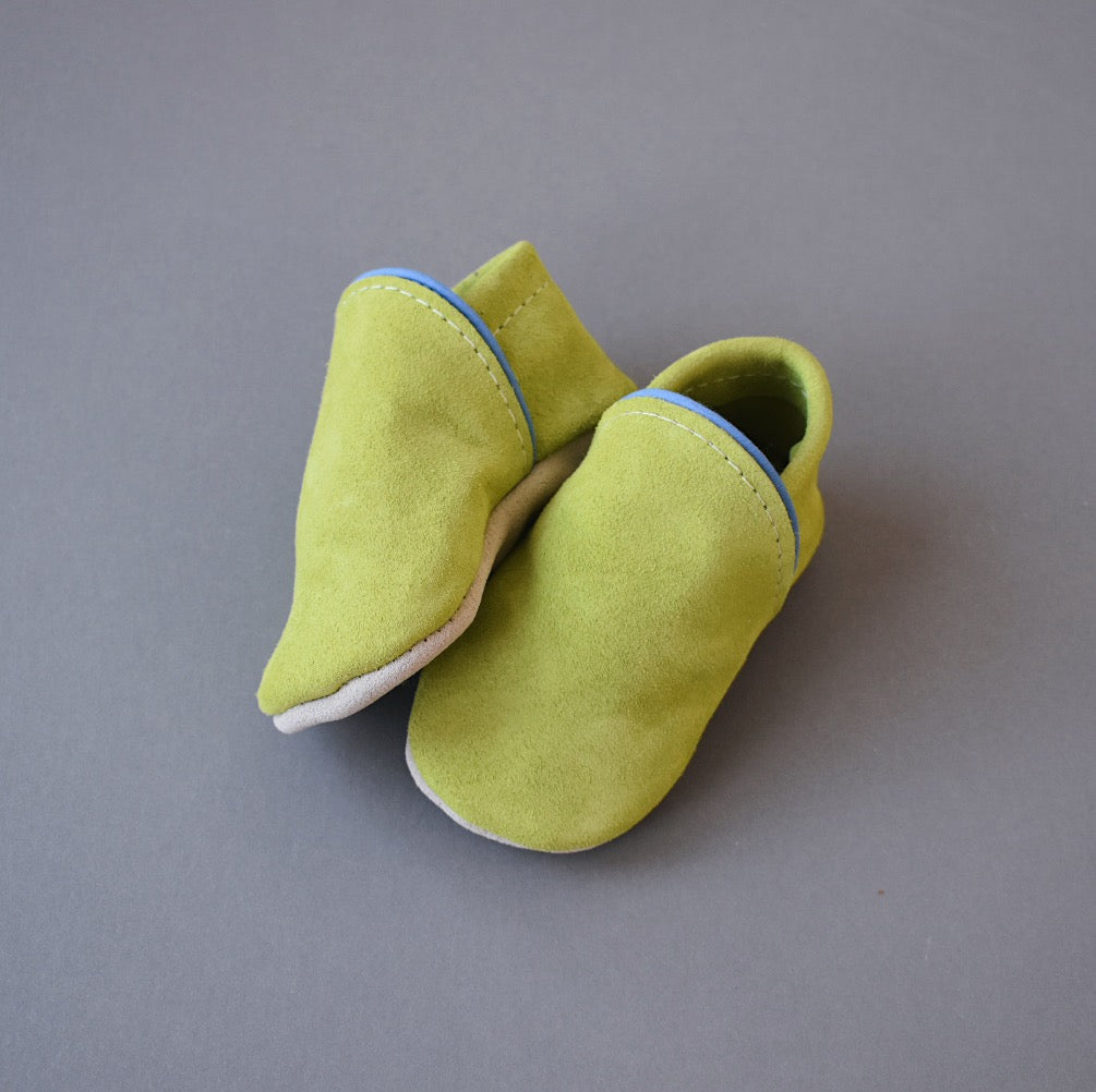 Suede Loafers - lime