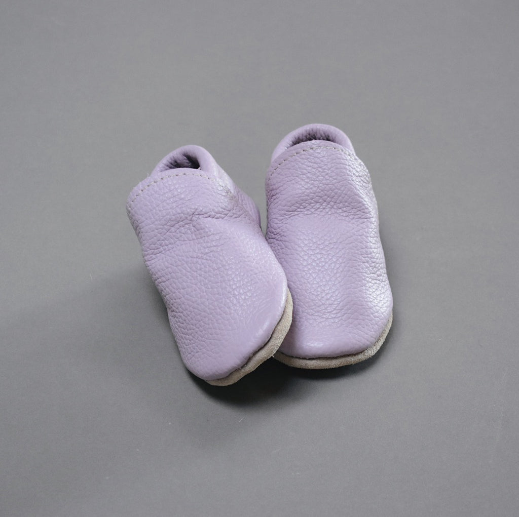Leather Shoes - Lilac