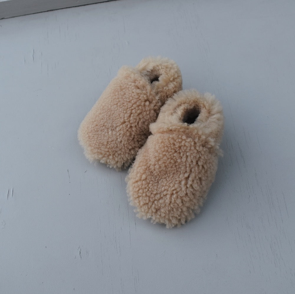 Fuzzy Loafers - teddy bear