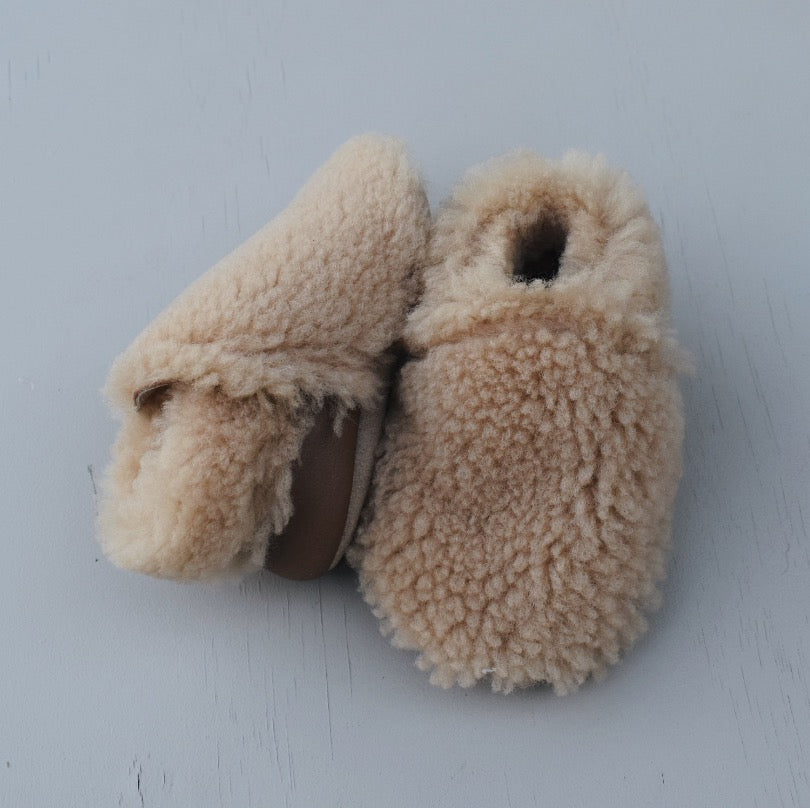 Fuzzy Loafers - teddy bear