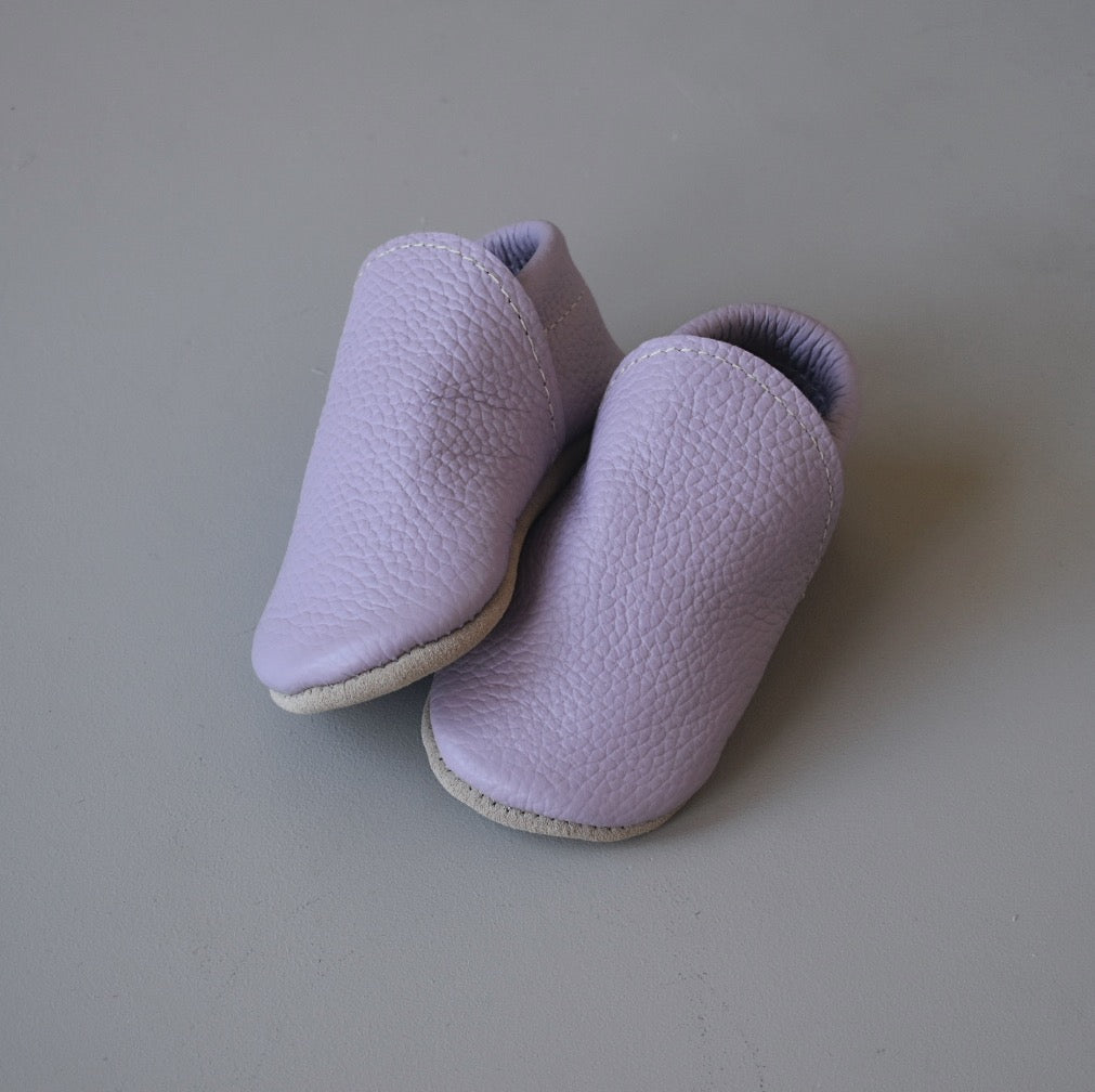 Leather Loafers - lavender